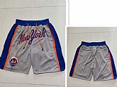 New York Mets Just Don Gray Swingman Shorts,baseball caps,new era cap wholesale,wholesale hats